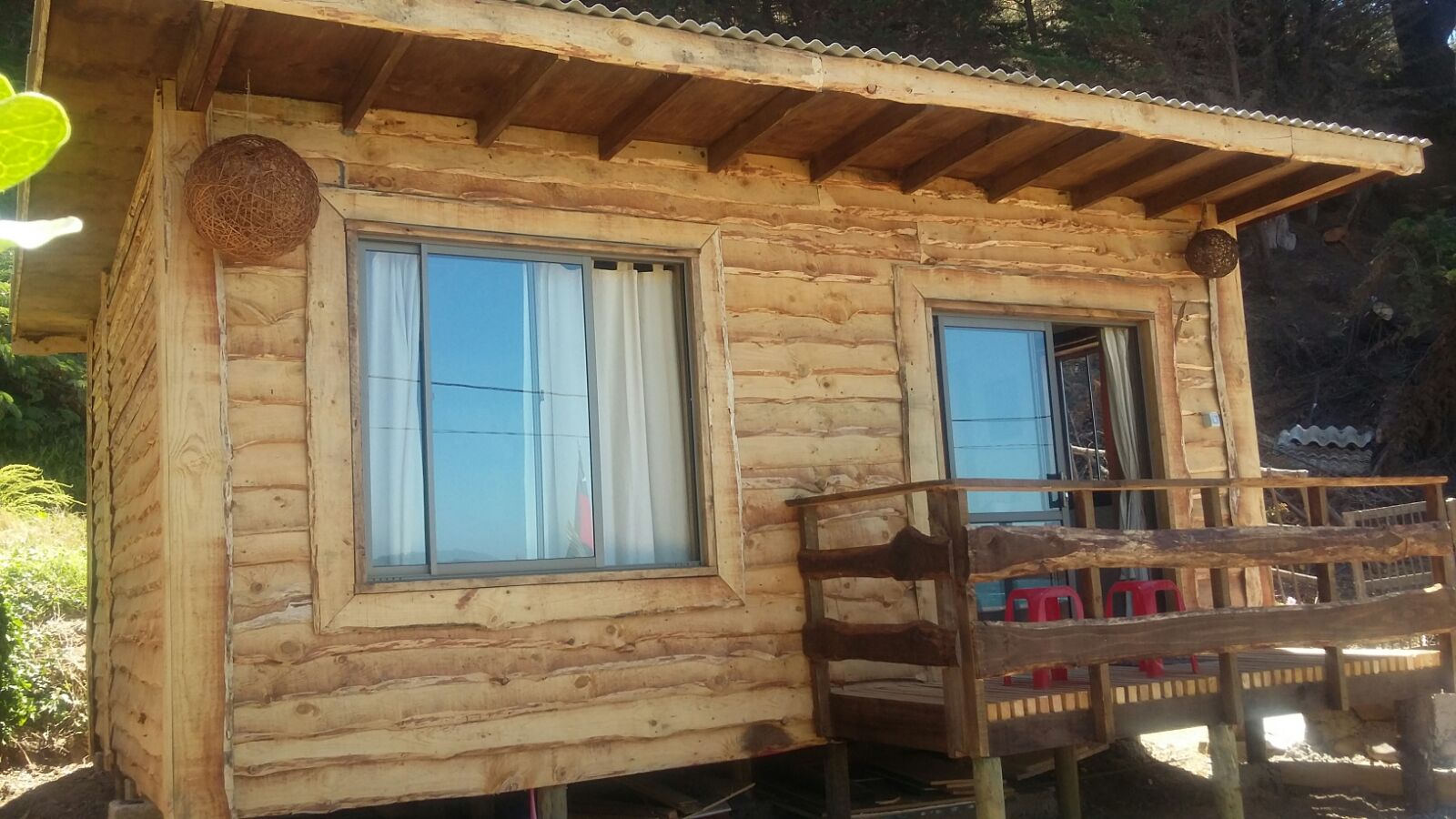 Cabaña frente al mar